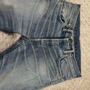 RALPH LAUREN RRL LOW STRAIGHT MIDLAND SELVEDGE DENIM JEANS Sz 31x34